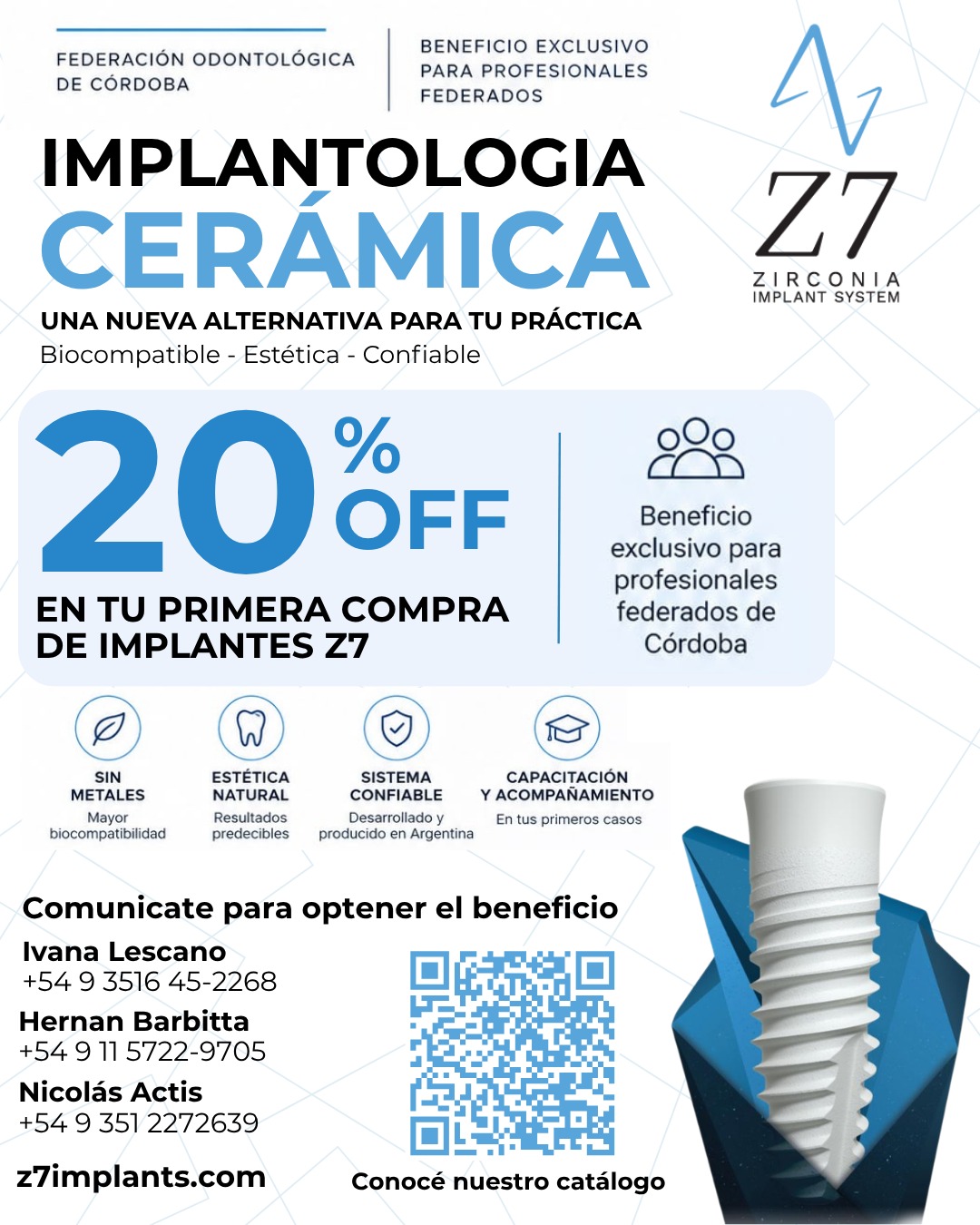 Implantología Cerámica – Z7 Zirconia Implant System logo